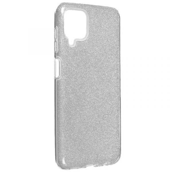 carcasa cool para samsung a125 galaxy a12 m12 glitter plata 1