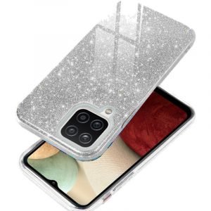 carcasa cool para samsung a125 galaxy a12 m12 glitter plata 2