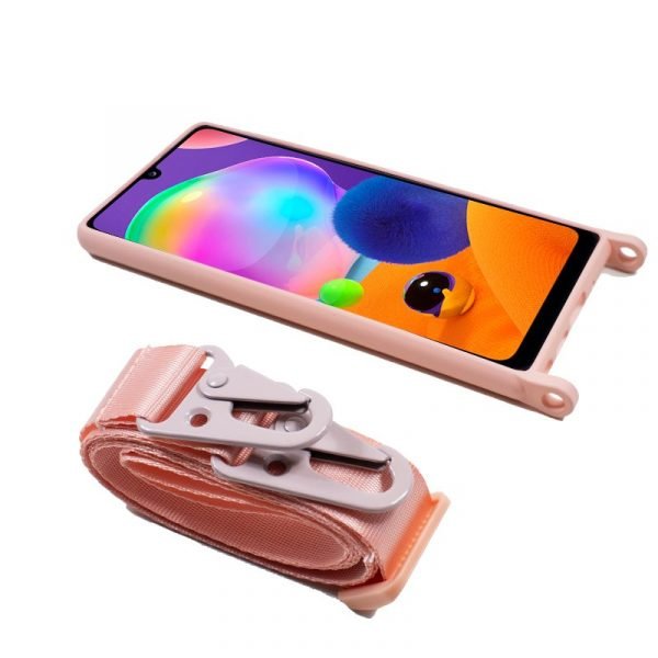 carcasa cool para samsung a315 galaxy a31 cinta rosa 2