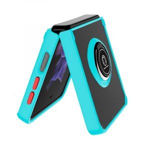 carcasa cool para samsung f711 galaxy z flip 3 hard anilla celeste 1