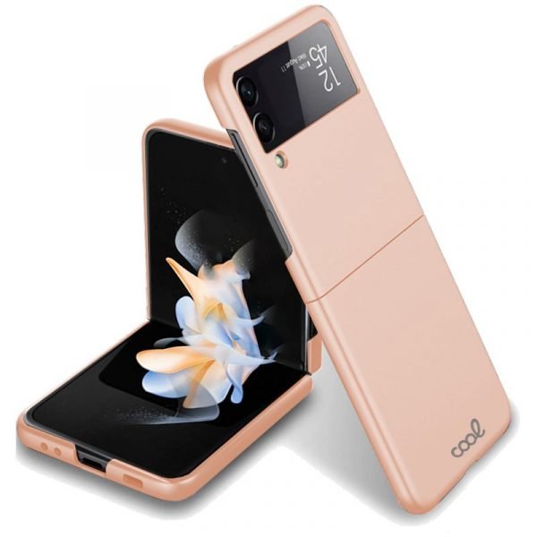 carcasa cool para samsung f721 galaxy z flip 4 cover plegable rosa