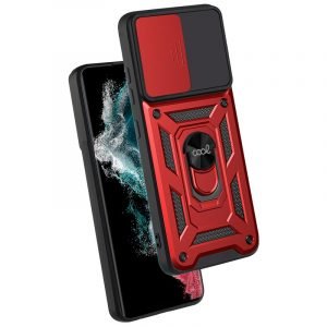 carcasa cool para samsung s908 galaxy s22 ultra hard ring rojo 1