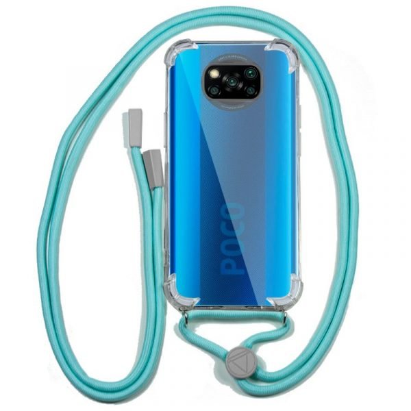 carcasa cool para xiaomi pocophone x3 x3 pro cordon celeste