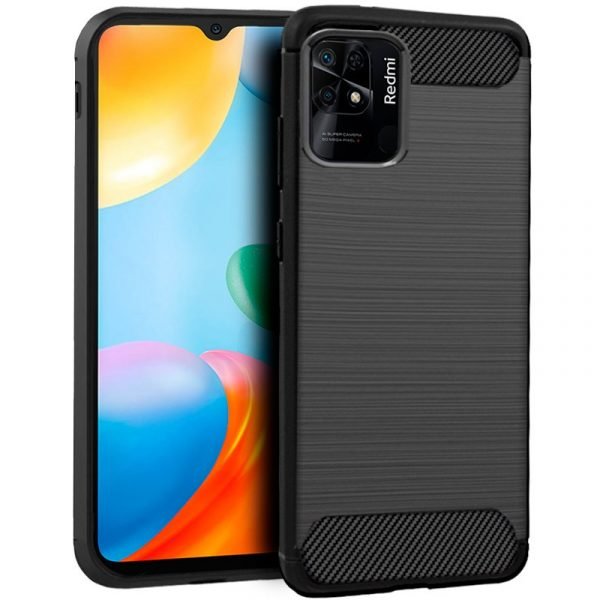 carcasa cool para xiaomi redmi 10c carbon negro
