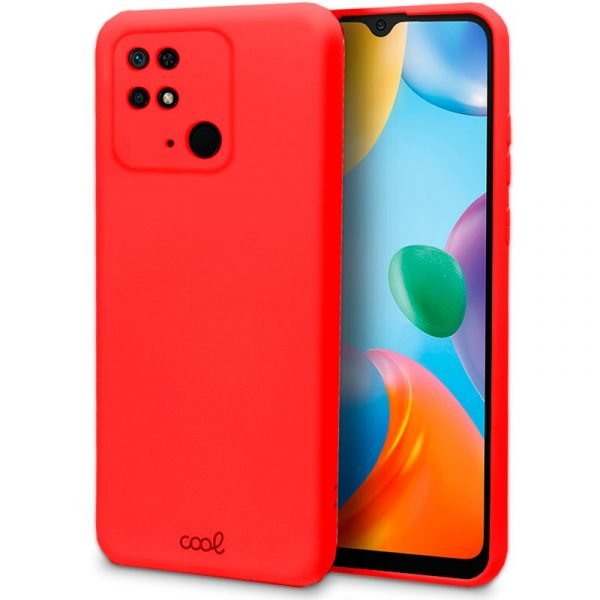 carcasa cool para xiaomi redmi 10c cover rojo