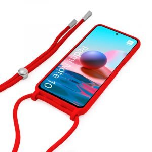 carcasa cool para xiaomi redmi note 10 note 10s poco m5s cordon liso rojo 1