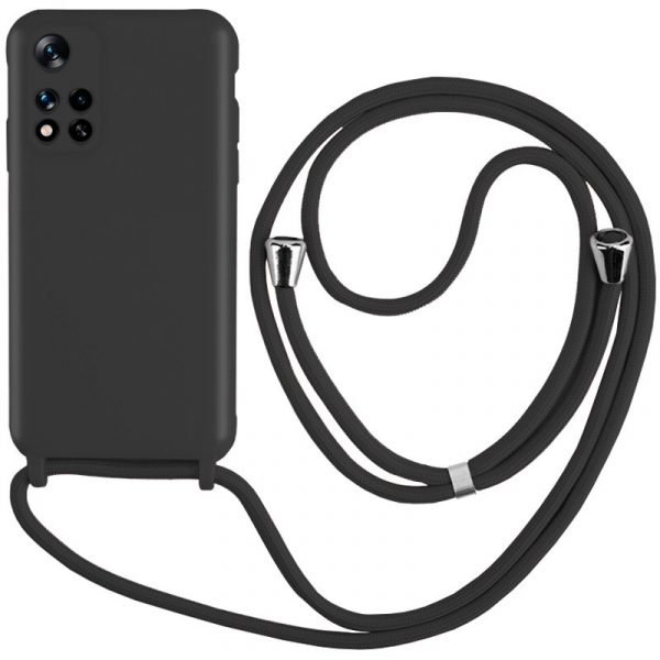 carcasa cool para xiaomi redmi note 11 pro plus 5g cordon liso negro