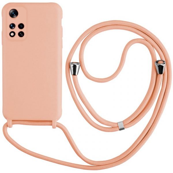 carcasa cool para xiaomi redmi note 11 pro plus 5g cordon liso rosa