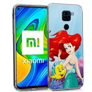 carcasa cool para xiaomi redmi note 9 licencia disney sirenita 1