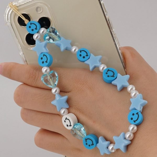colgante cool universal smartphone pulsera strap blue stars 1