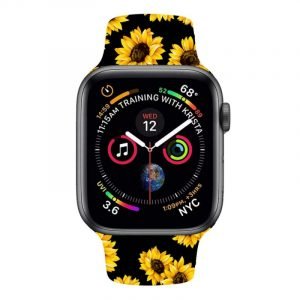 correa cool para apple watch series 1 2 3 4 5 6 7 se 38 40 41 mm estampado girasoles 2