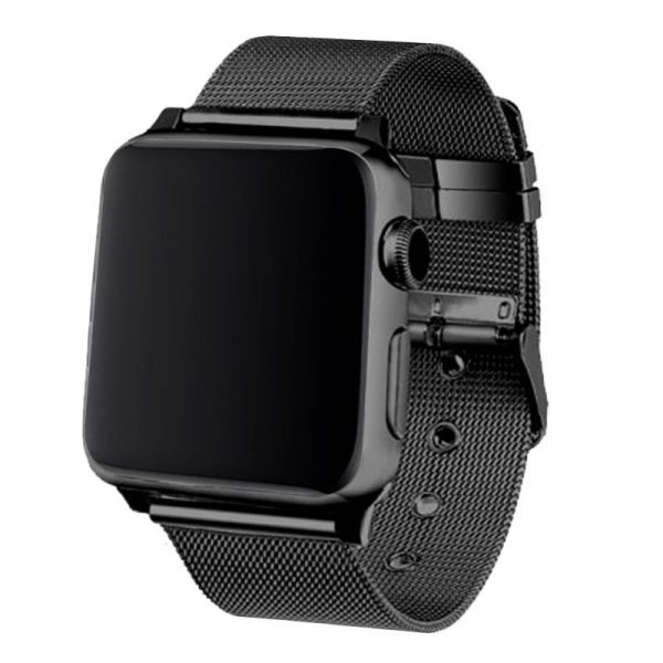 correa cool para apple watch series 1 2 3 4 5 6 7 se 38 40 41 mm metal negro