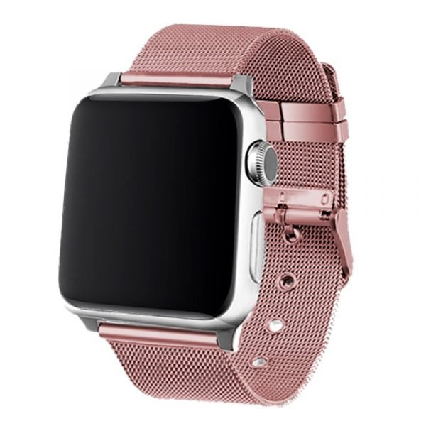 correa cool para apple watch series 1 2 3 4 5 6 7 se 38 40 41 mm metal rosa