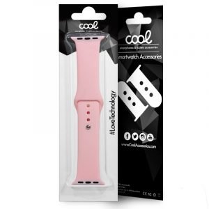 correa cool para apple watch series 1 2 3 4 5 6 7 se 42 44 45 mm goma rosa 1