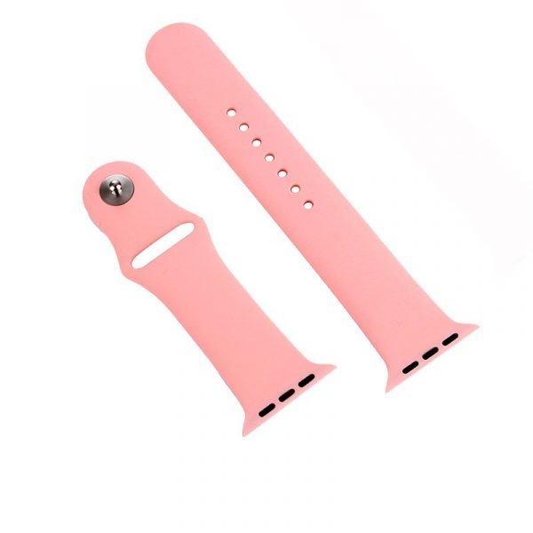 correa cool para apple watch series 1 2 3 4 5 6 7 se 42 44 45 mm goma rosa 2