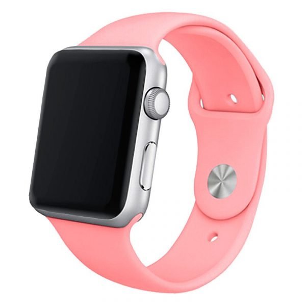 correa cool para apple watch series 1 2 3 4 5 6 7 se 42 44 45 mm goma rosa