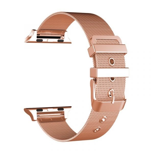 correa cool para apple watch series 1 2 3 4 5 6 7 se 42 44 45 mm metal rose gold 1