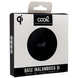 dock base cargador smartphones inalambrico qi universal cool carga rapida negro 1