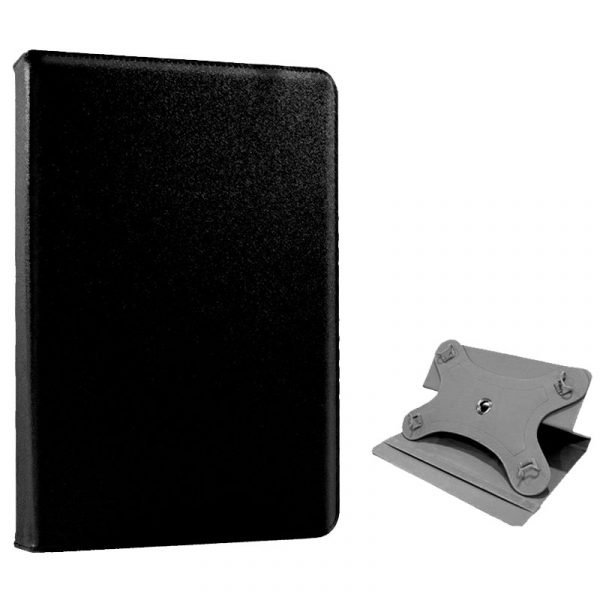 funda cool ebook tablet 7 pulg polipiel negro giratoria