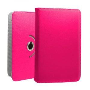 funda cool ebook tablet 7 pulg polipiel rosa giratoria 2