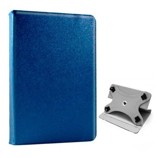 funda cool ebook tablet 8 pulgadas liso azul giratoria