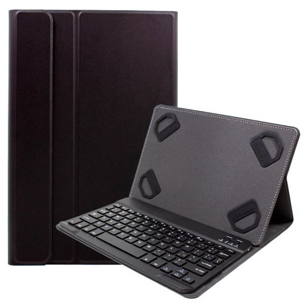 funda cool ebook tablet 9 105 pulg liso negro polipiel teclado bluetooth espanol