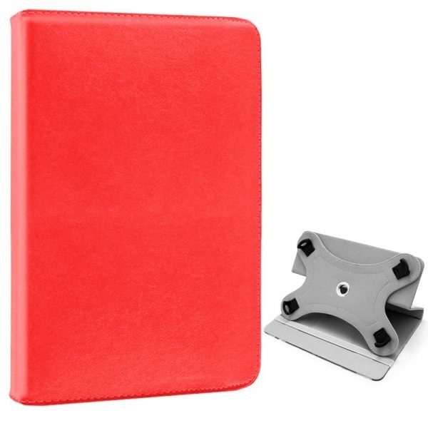 funda cool ebook tablet 97 105 pulgadas polipiel giratoria rojo