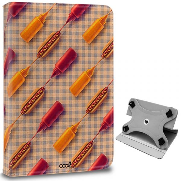 funda cool ebook tablet 97 105 pulgadas universal dibujos hot dogs