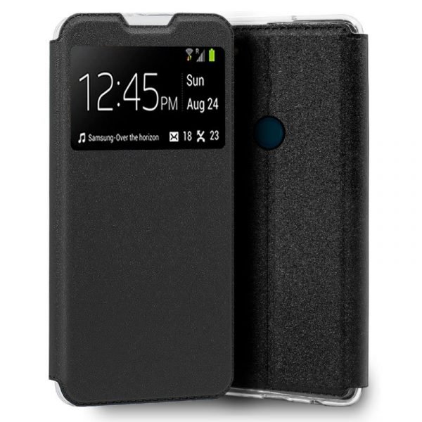 funda cool flip cover para alcatel 3x 4cam liso negro