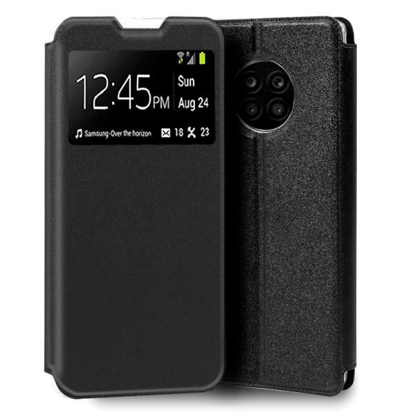 funda cool flip cover para huawei honor 50 lite nova 8i liso negro
