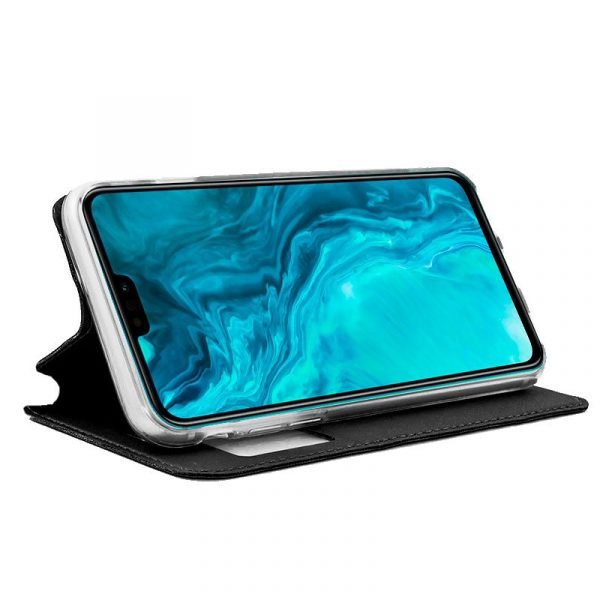 Funda Flip Cover para Huawei Honor 9X Lite Liso Negro - Imagen 2