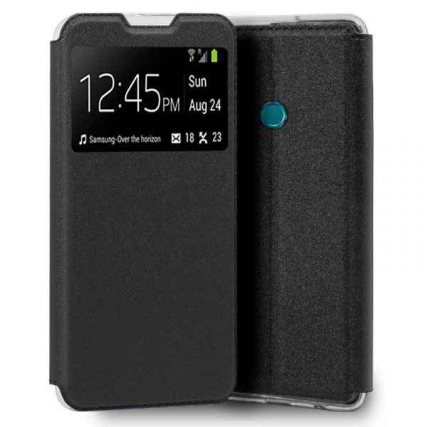 funda cool flip cover para huawei honor 9x lite liso negro