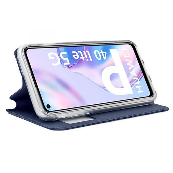 funda cool flip cover para huawei p40 lite 5g liso azul 1