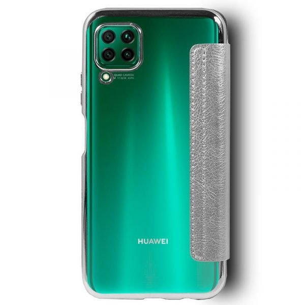 funda cool flip cover para huawei p40 lite leather plata 1