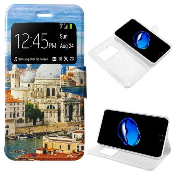 funda cool flip cover para iphone 7 plus iphone 8 plus dibujos city