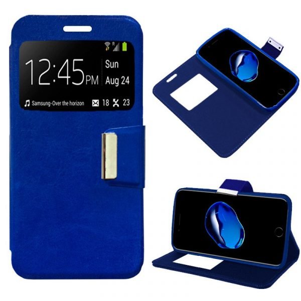 funda cool flip cover para iphone 7 plus iphone 8 plus liso azul