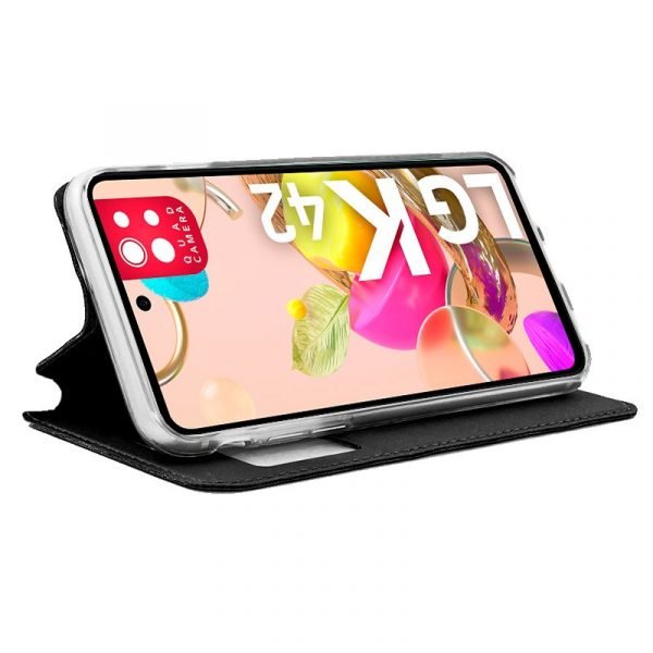 funda cool flip cover para lg k42 liso negro 1