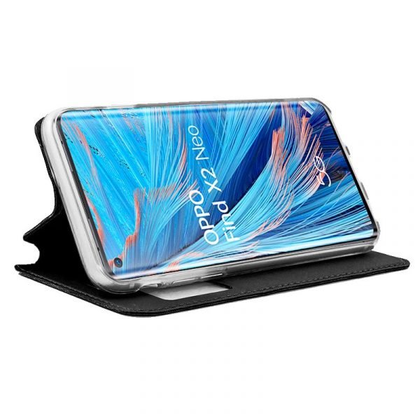 funda cool flip cover para oppo find x2 neo liso negro 1
