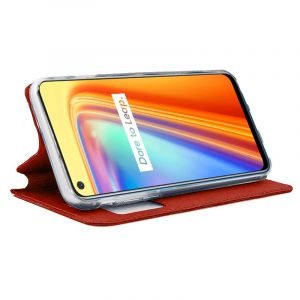 funda cool flip cover para realme 7 liso rojo 1