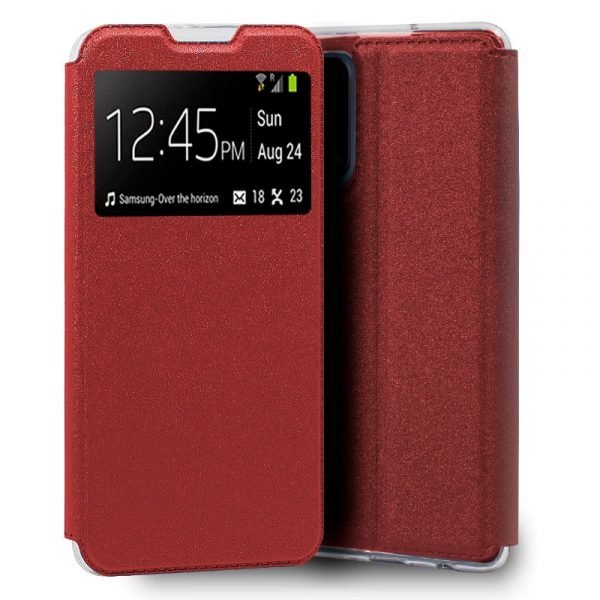 funda cool flip cover para realme 7 liso rojo