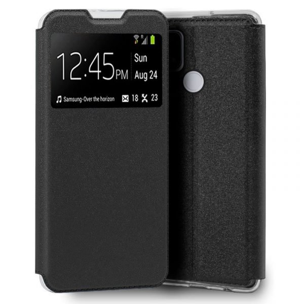 funda cool flip cover para realme 7i c25s liso negro