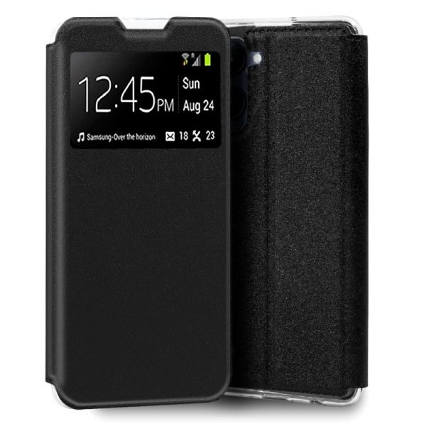 funda cool flip cover para realme c33 liso negro