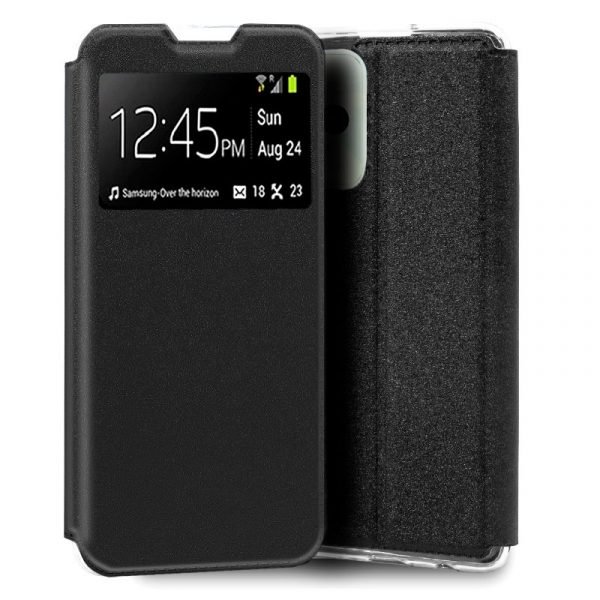 funda cool flip cover para realme c35 narzo 50a prime liso negro