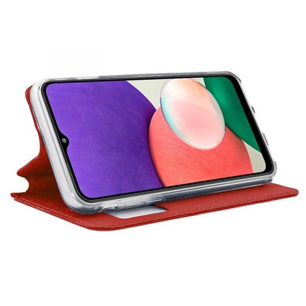 funda cool flip cover para samsung a226 galaxy a22 5g liso rojo 1