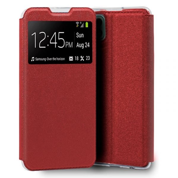 funda cool flip cover para samsung a226 galaxy a22 5g liso rojo