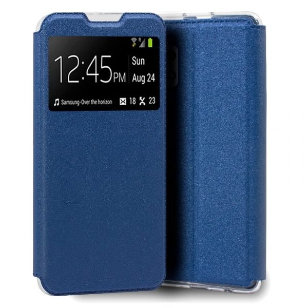 funda cool flip cover para samsung a325 galaxy a32 4g liso azul