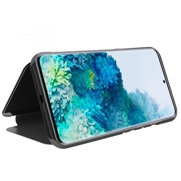 funda cool flip cover para samsung g985 galaxy s20 plus clear view negro 1