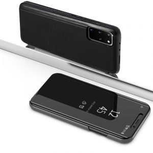 funda cool flip cover para samsung g985 galaxy s20 plus clear view negro 2