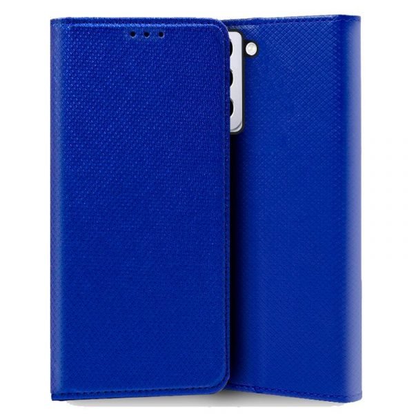 funda cool flip cover para samsung g990 galaxy s21 liso azul