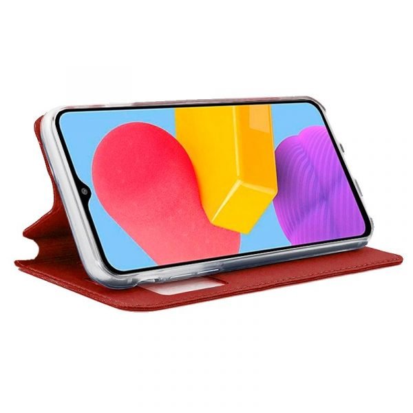 funda cool flip cover para samsung m135 galaxy m13 a23 5g liso rojo 1